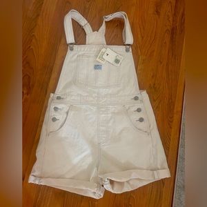 NWT White Levi Overalls